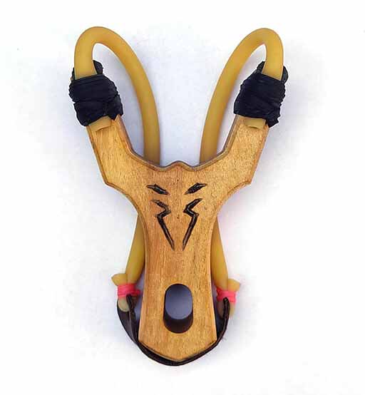 Branded Wooden Slingshot - Front
