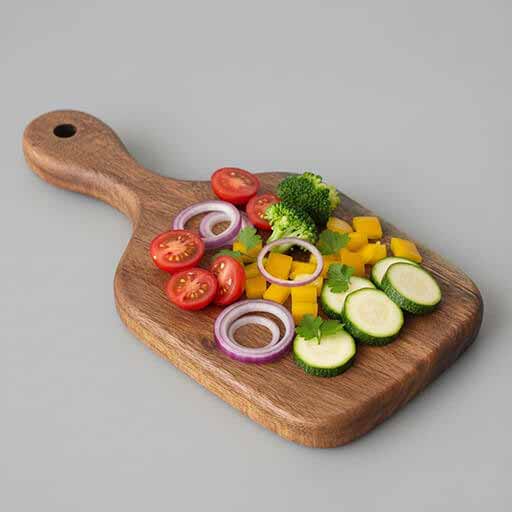 Wooden Serving Board - Front View