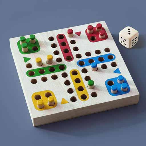 Classic Ludo Compact Travel Edition - Board