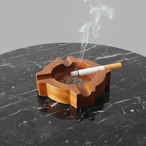 Stylish Compact Mini Ashtray - Round