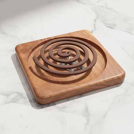 Wooden Spiral Incense Holder