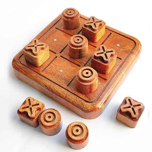 Wooden Tic-Tac-Toe Game - Board