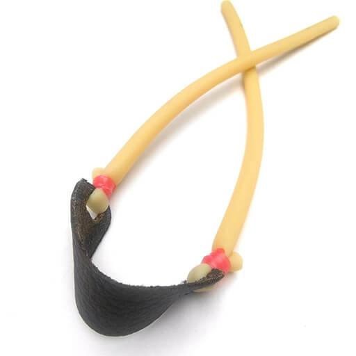 Rubber Band with Leather Pouch - Front